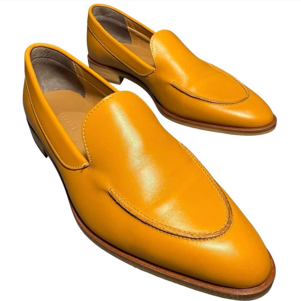 Everlane Women's Yellow Leather Loafers Size 9 or 9.5 Like New